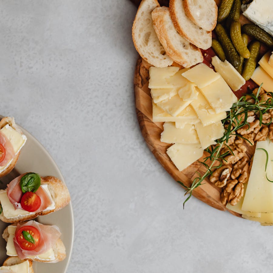 Tabla de quesos y embutidos